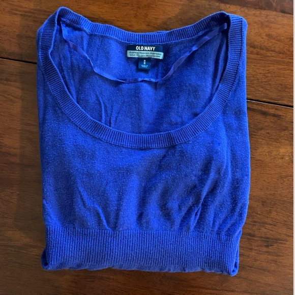 Maternity Light-weight Knit Empire Waist Sweater, Old Navy, size M, Blue - Picture 3 of 6